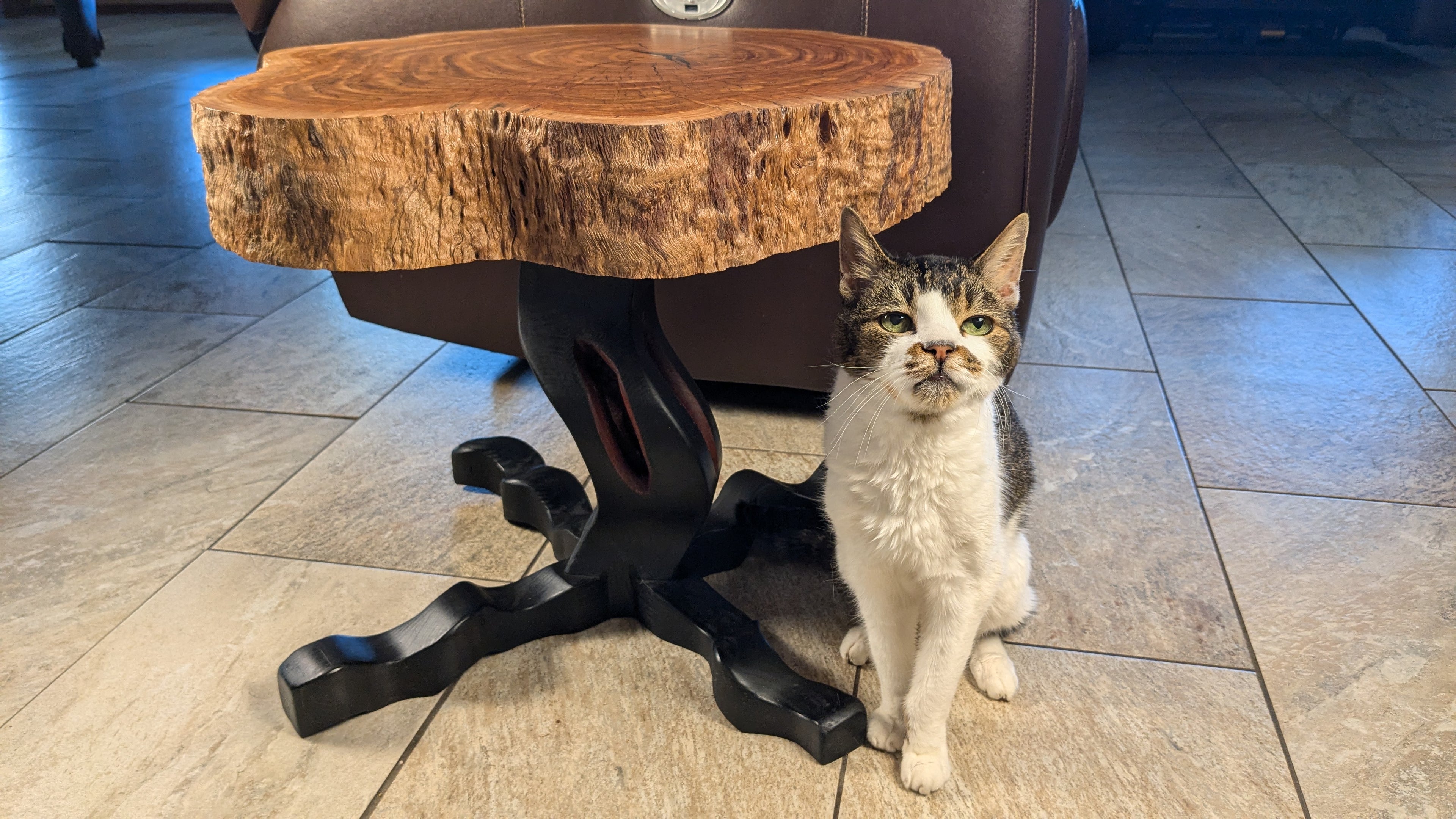 Live edge Oak accent table