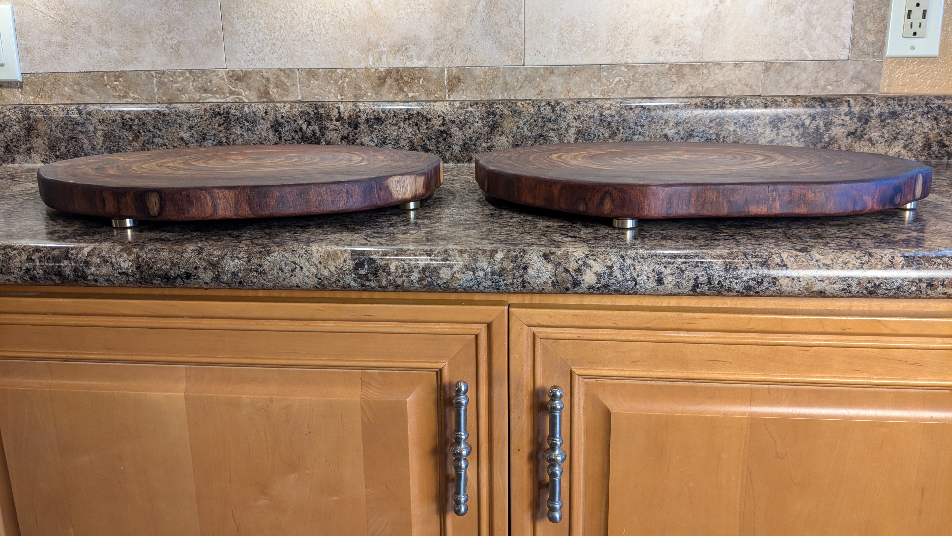 Solid Walnut end grain cutting board