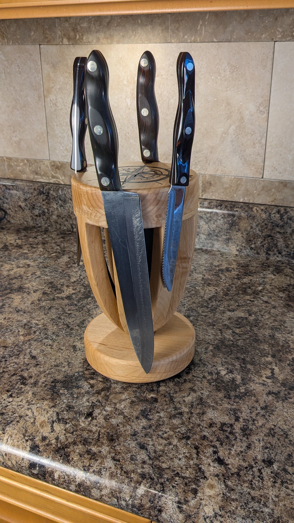 Nautical Themed magnetic knife holder