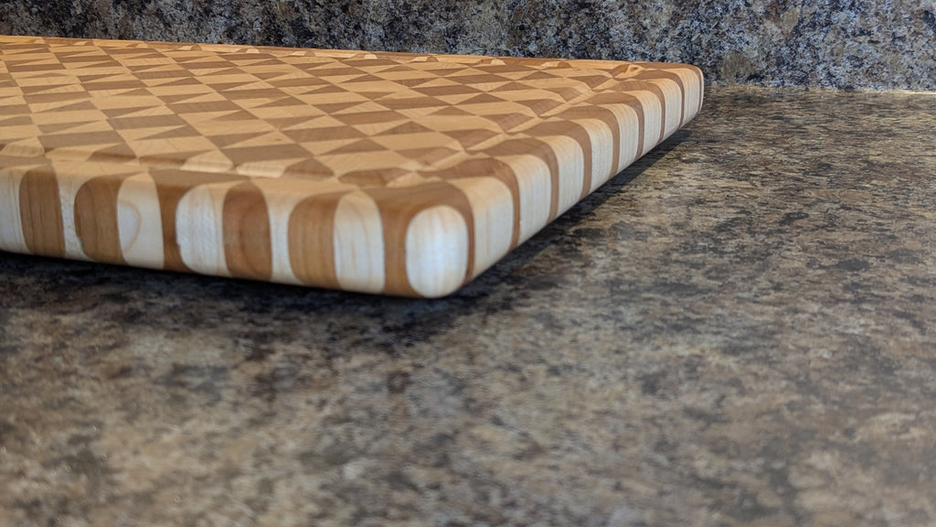Diamonds and Bow ties end grain cutting board